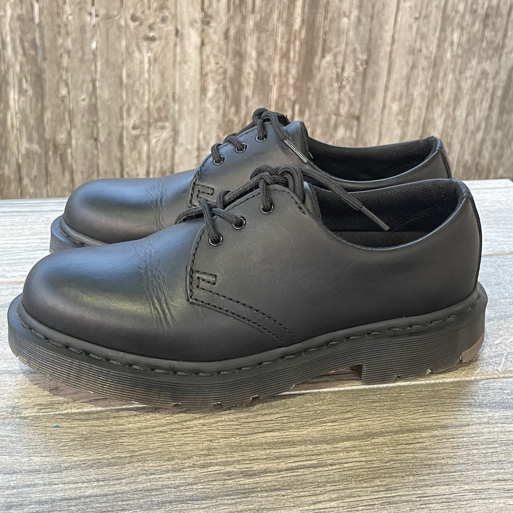 Dr Martens Work Oxford Shoes Men Sz 7 Black 1461 Slip Resistant‎ Safety Soft Toe